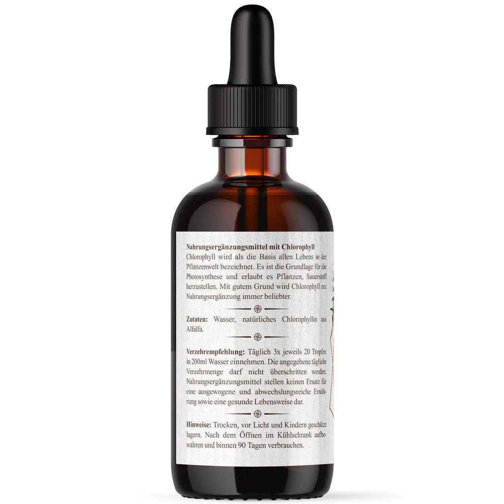 Nordic Pure Chlorophyll-Tropfen aus Alfalfa
