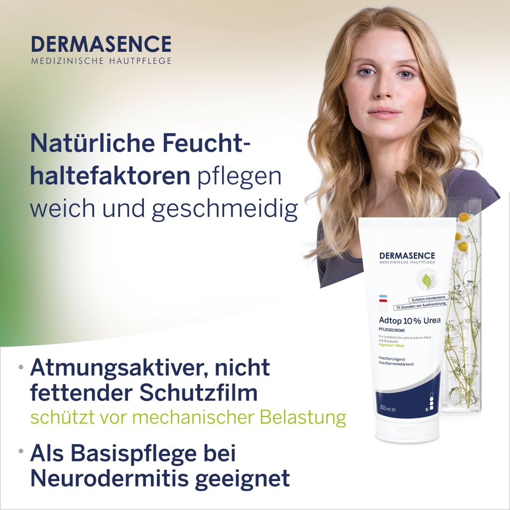DERMASENCE Adtop 10 % Urea Pflegecreme, 200 ml