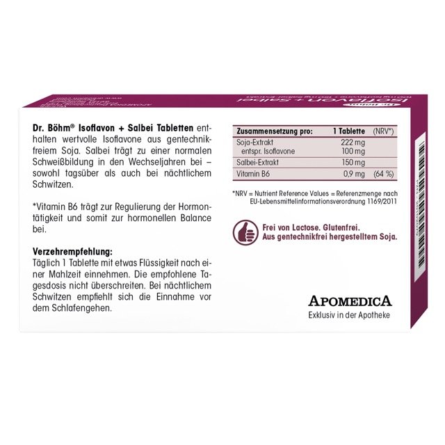 Dr. Böhm® Isoflavon + Salbei Tabletten