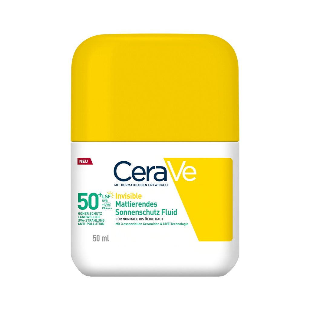 CeraVe Invisible Mattierendes Sonnenschutz Fluid LSF 50+