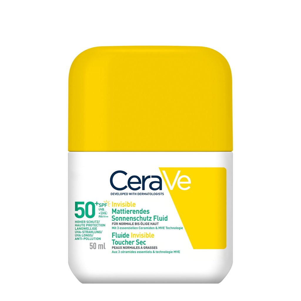 CeraVe Invisible Mattierendes Sonnenschutz Fluid LSF 50+