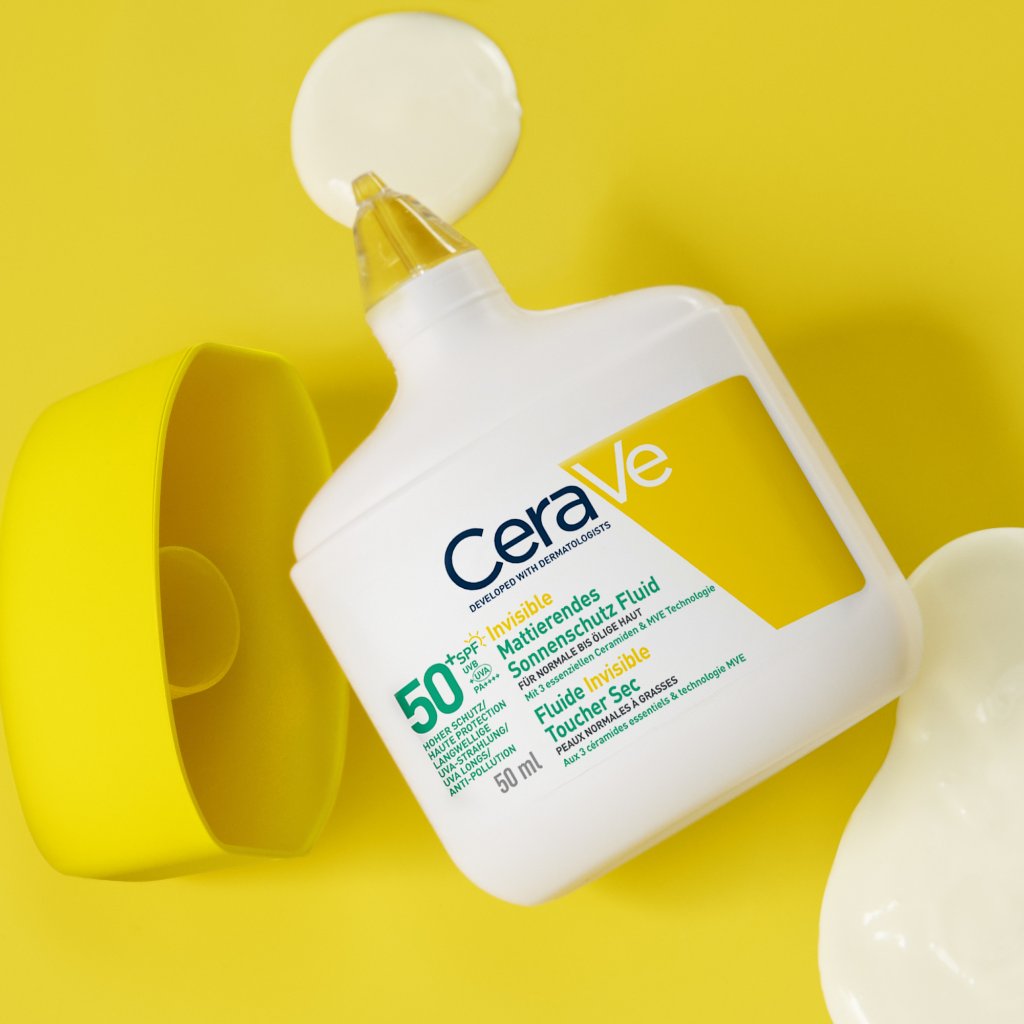 CeraVe Invisible Mattierendes Sonnenschutz Fluid LSF 50+