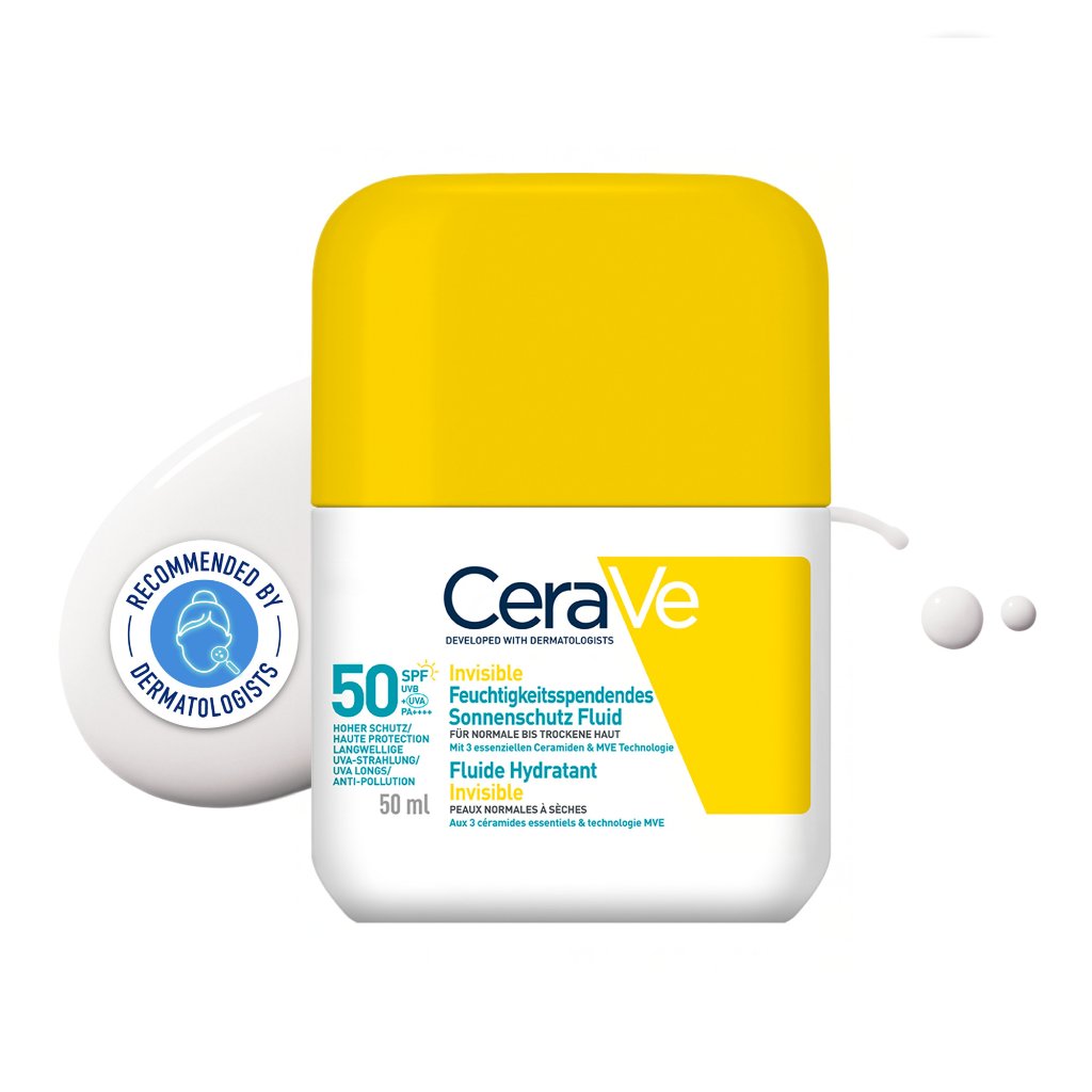 CeraVe Invisible Feuchtigs.  Sonnenschutz Fl. LSF 50 50 ml