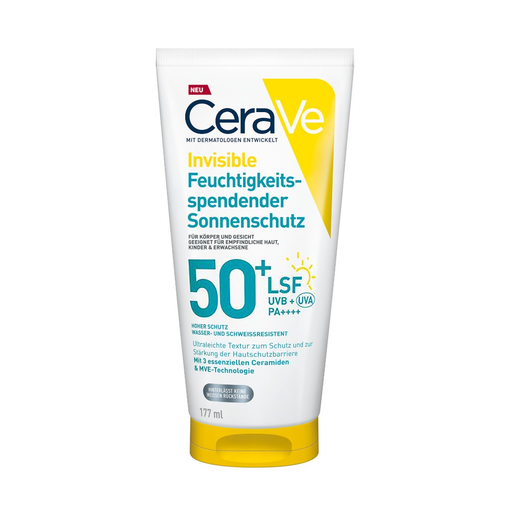 CeraVe Invisible Feuchtigkeitssp.Sonnenschutz LSF 50+ 177 ml