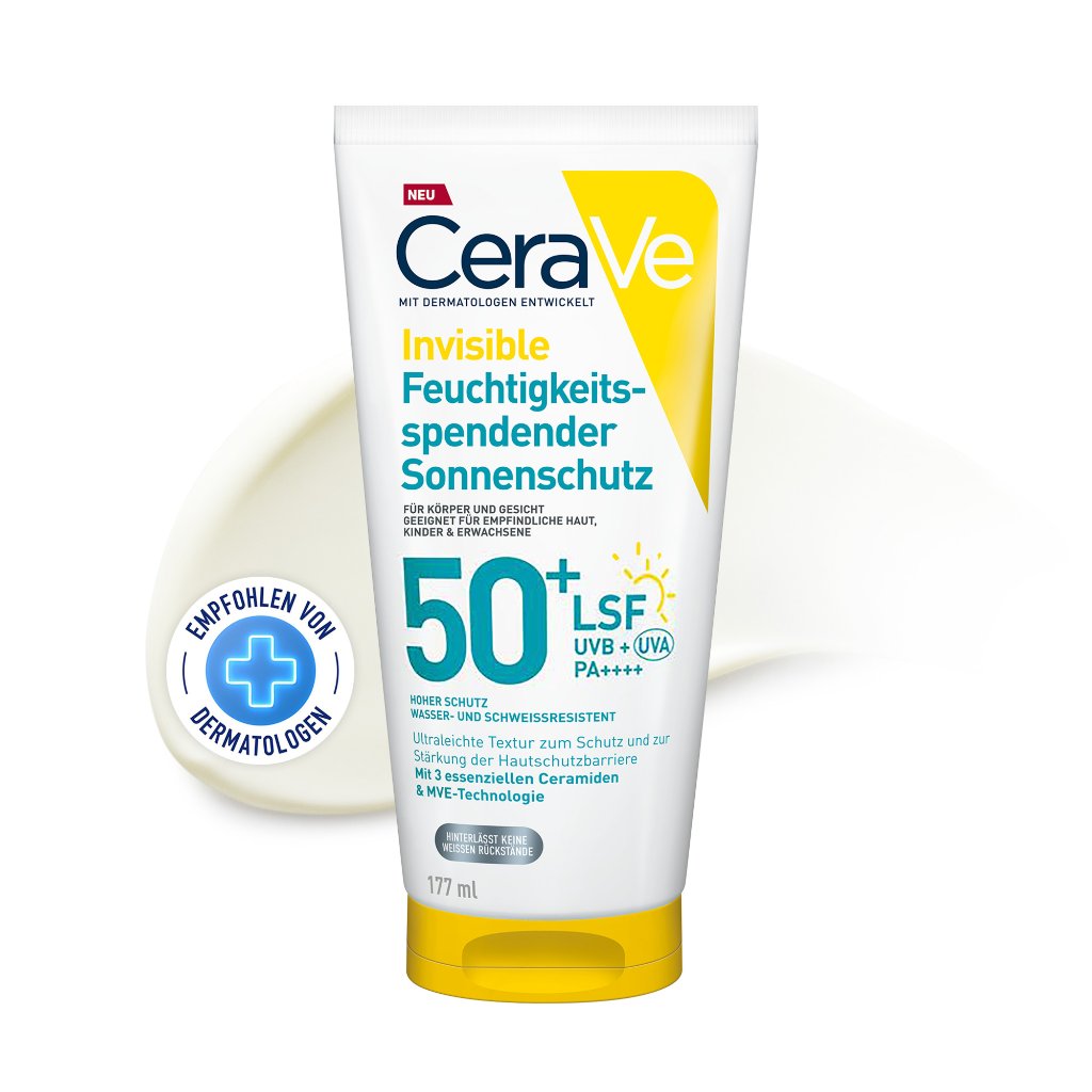 CeraVe Invisible Feuchtigkeitssp.Sonnenschutz LSF 50+ 177 ml