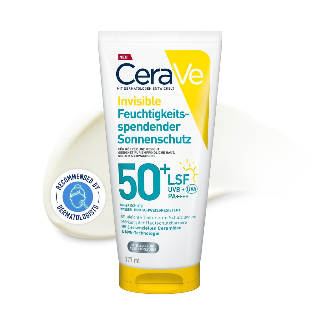 CeraVe Invisible Feuchtigkeitssp.Sonnenschutz LSF 50+ 177 ml
