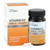 ACTIVPLUS Vitamin D3 5000 I.E.+K2 Depot Tabletten