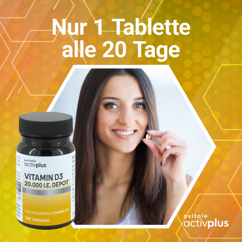 ACTIVPLUS Vitamin D3 20.000 I.E. Depot Tabletten