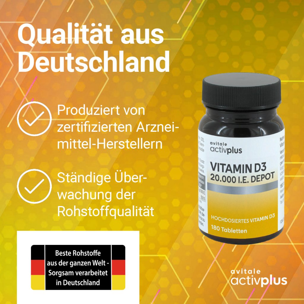 ACTIVPLUS Vitamin D3 20.000 I.E. Depot Tabletten