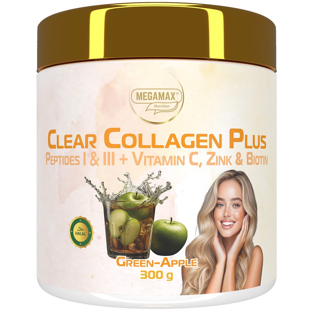 CLEAR COLLAGEN Plus Kollagen Pepti.Plv.green apple