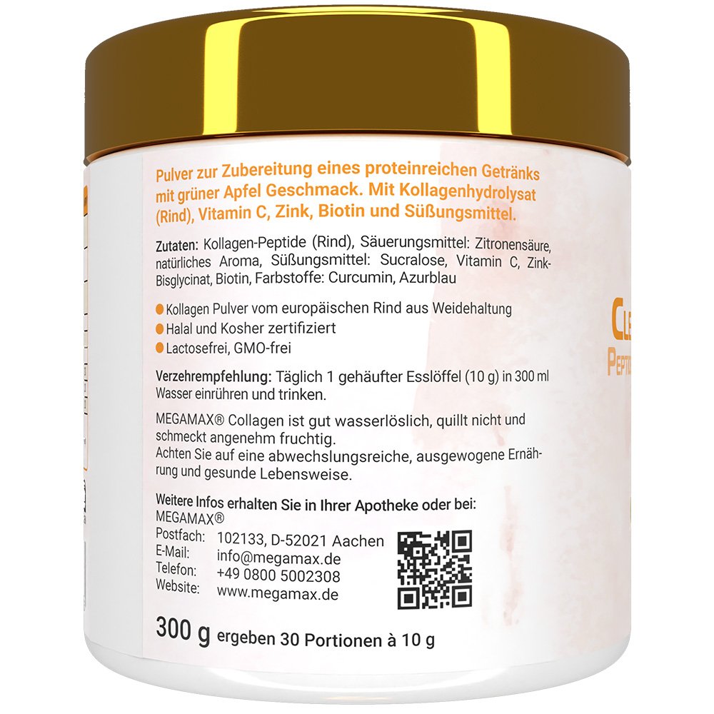 CLEAR COLLAGEN Plus Kollagen Pepti.Plv.green apple