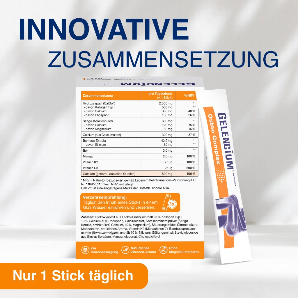 GELENCIUM Osteo Complex Calcium D3 K2 f.Knoch.Btl.