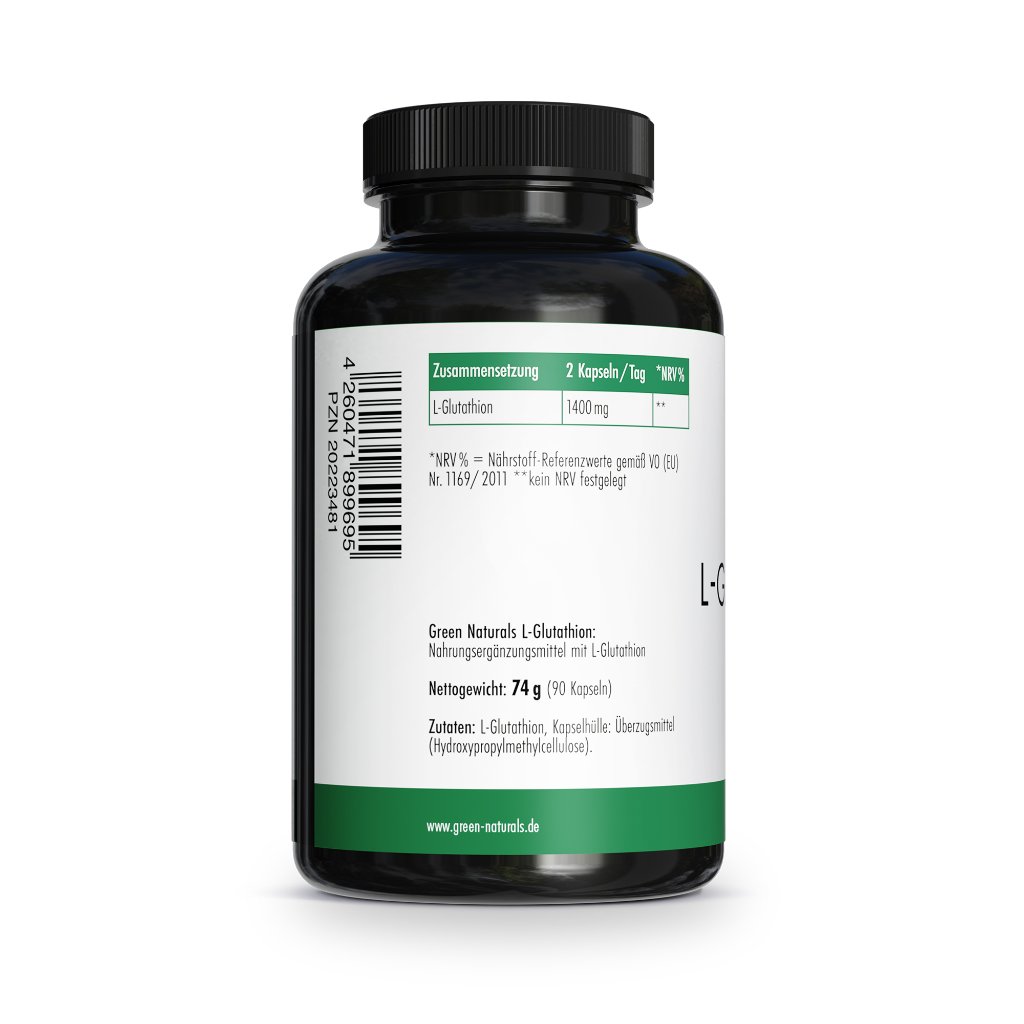 GREEN NATURALS L-Glutathion 1.400 mg vegan