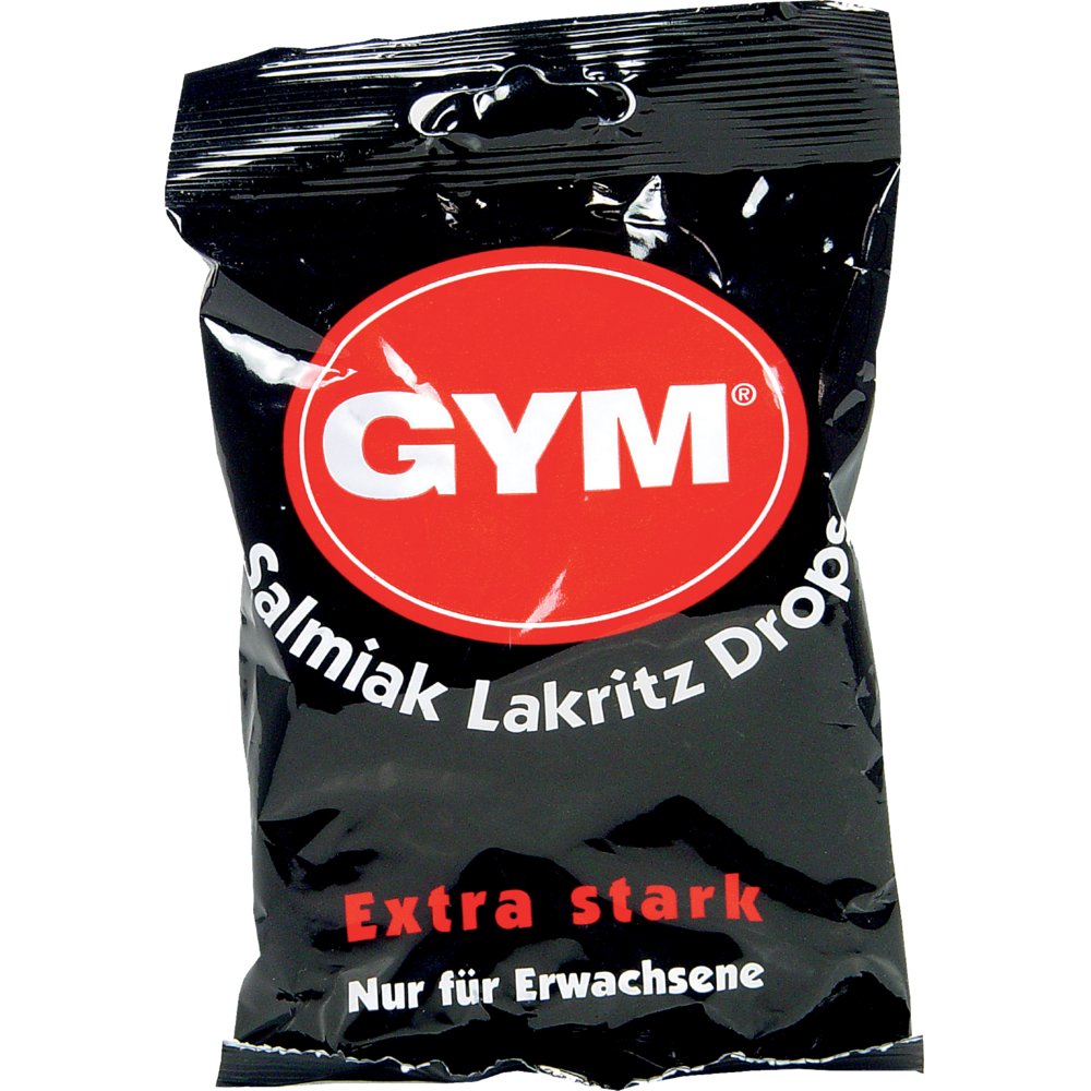 GYM Salmiak Lakritz Drops zuckerhaltig