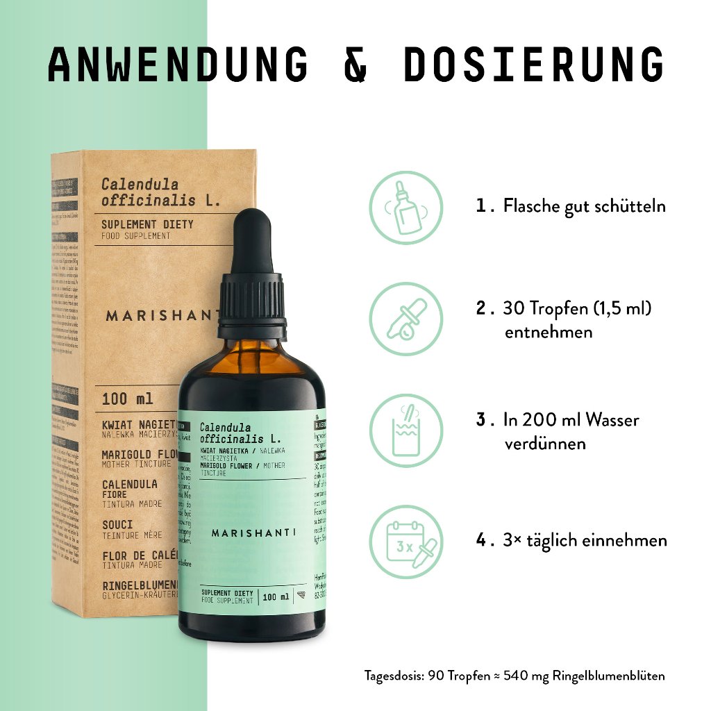 Marishanti Ringelblume Extrakt – alkoholfrei