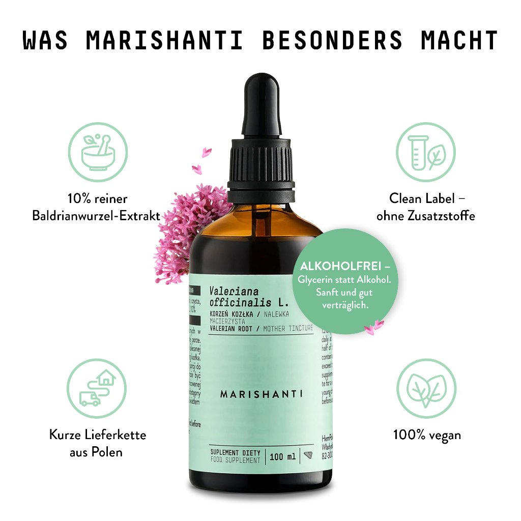 Marishanti Baldrianwurzel Extrakt – alkoholfrei