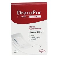 DRACOPOR Wundverband 5x7,2 cm steril