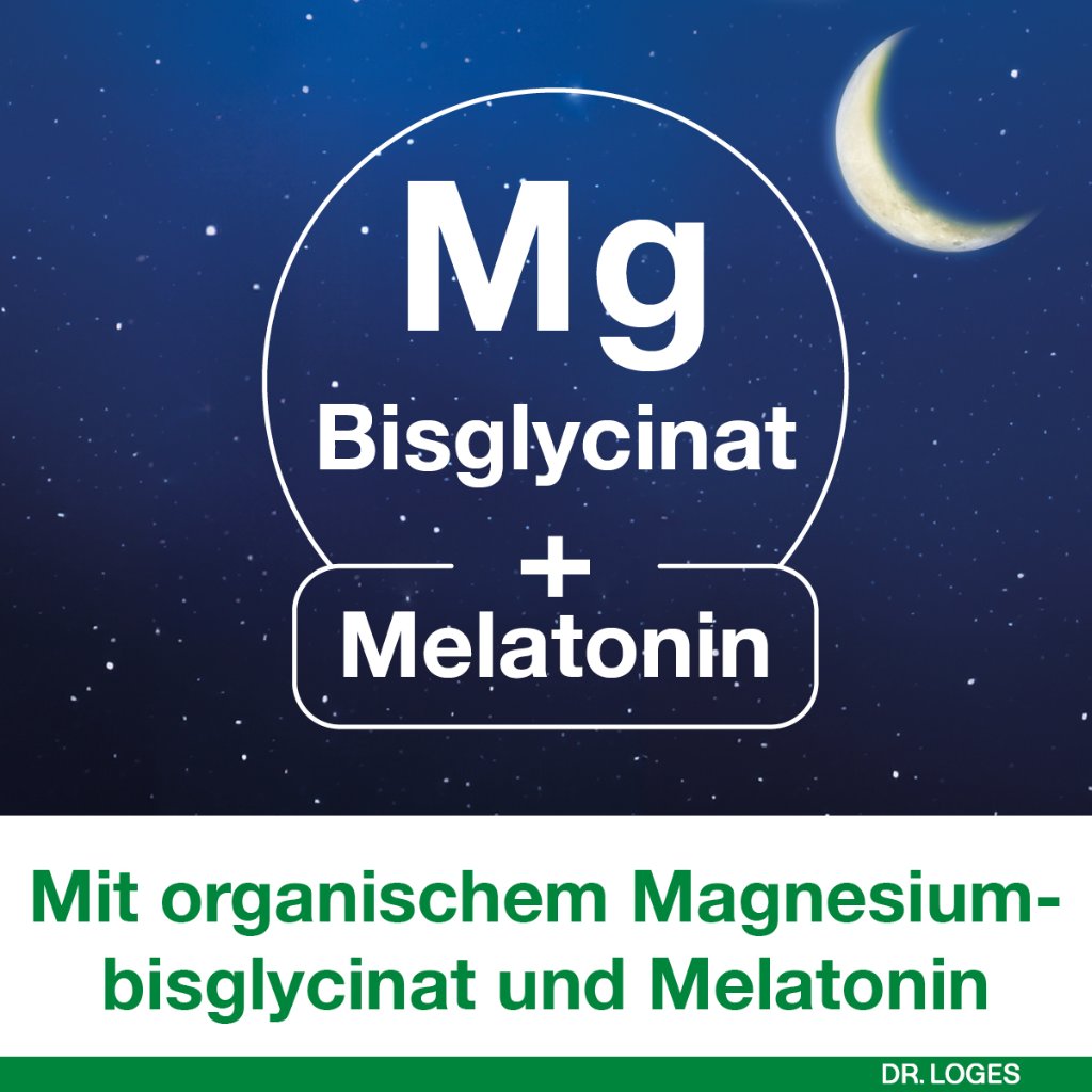MAGNESIUM-LOGES Gute Nacht mit Melatonin Kapseln
