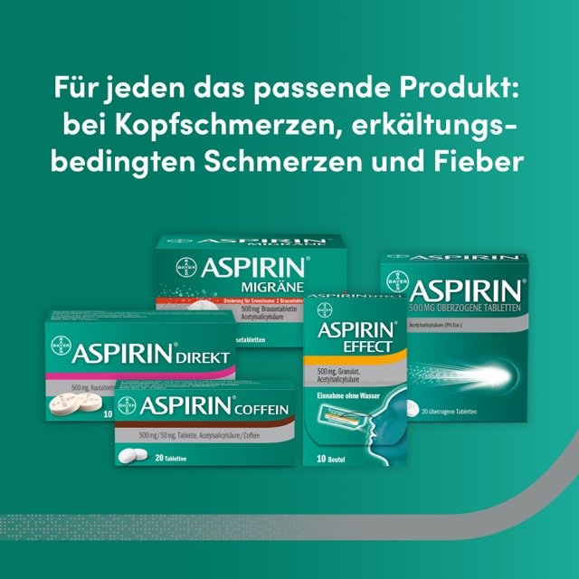 ASPIRIN 500 mg überzogene Tabletten