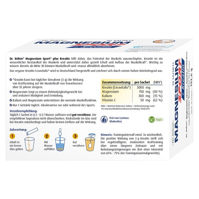 Dr. Böhm® Magnesium Sport® + Kreatin