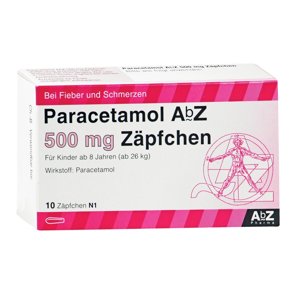 PARACETAMOL AbZ 500 mg Zäpfchen