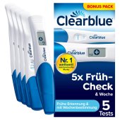 CLEARBLUE Schwangerschaftstest Multicheck 4+1 Urin