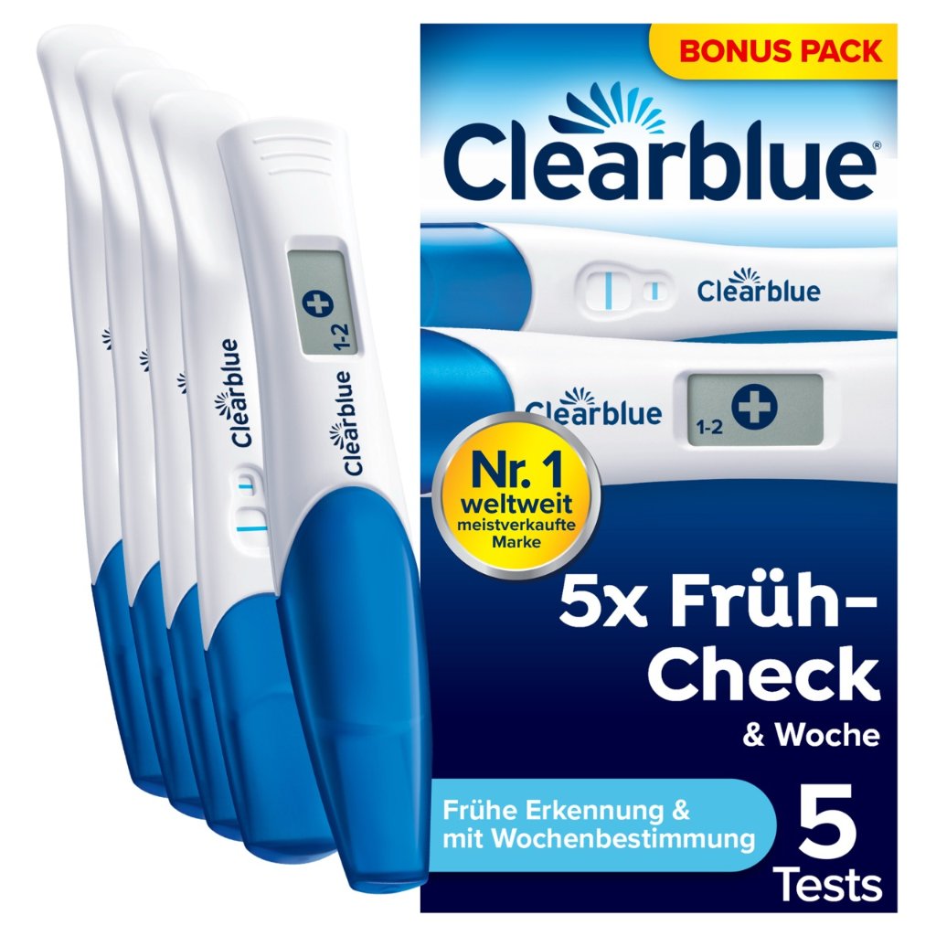 CLEARBLUE Schwangerschaftstest Multicheck 4+1 Urin