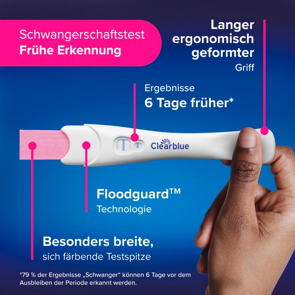 CLEARBLUE Schwangerschaftstest Multicheck 4+1 Urin