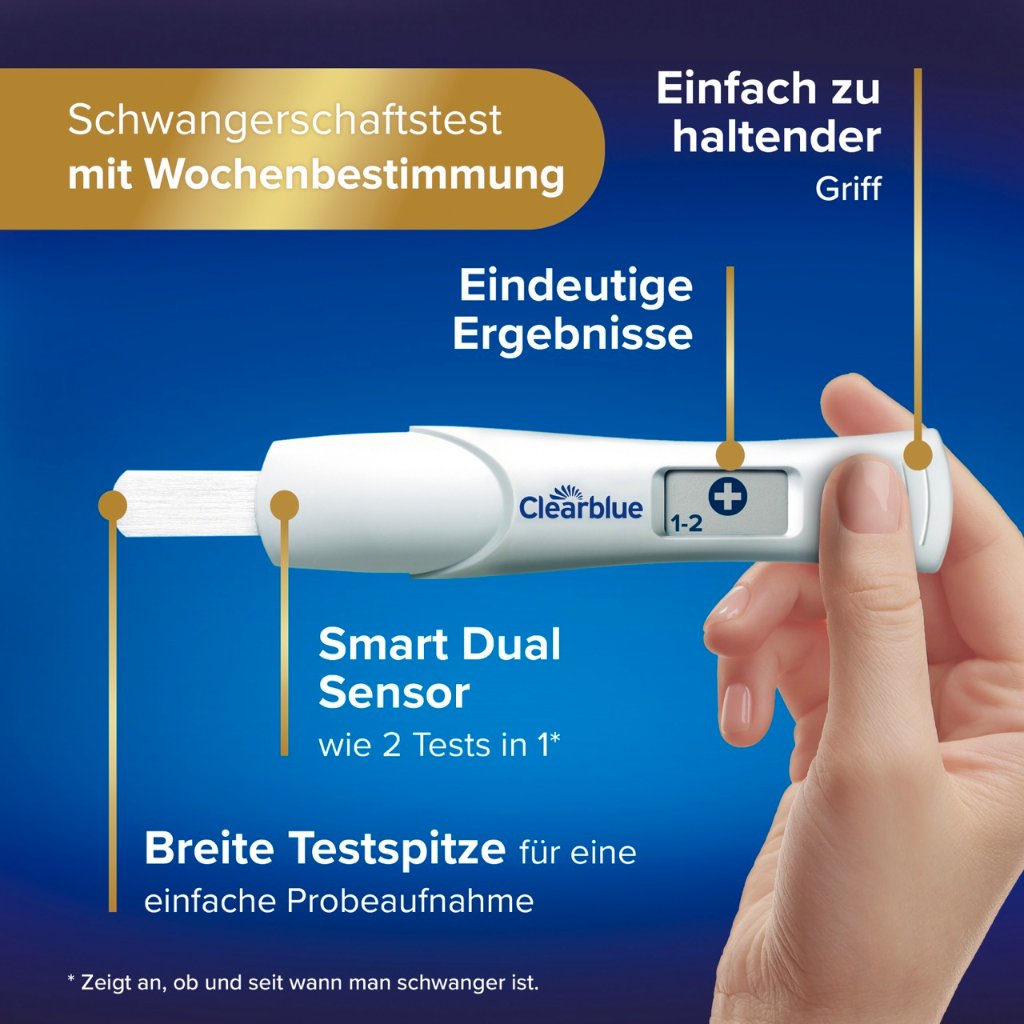 CLEARBLUE Schwangerschaftstest Multicheck 4+1 Urin
