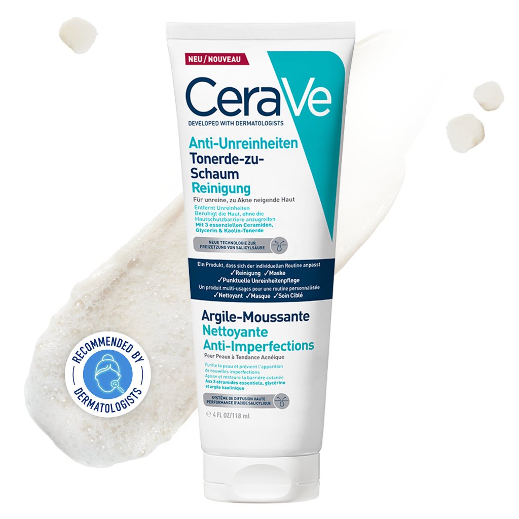 CeraVe Tonerde-zu-Schaum-Reinigung