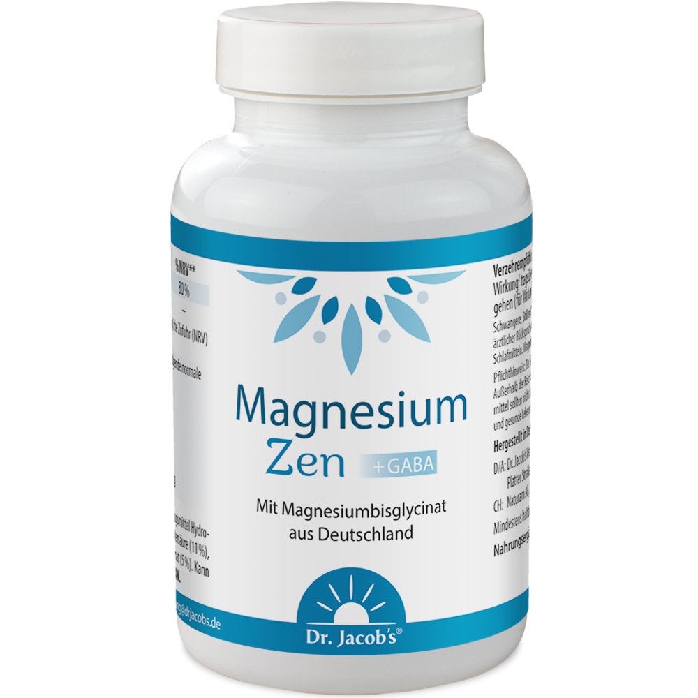 MAGNESIUM ZEN+GABA Magnesiumbisglycinat Dr.Jacobs