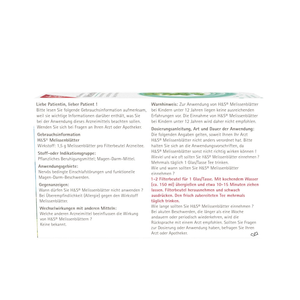 H&S Melissenblätter