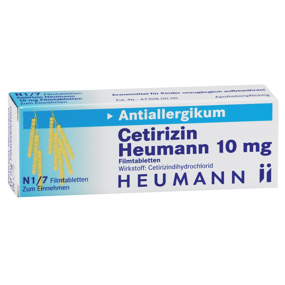 CETIRIZIN Heumann 10 mg Filmtabletten