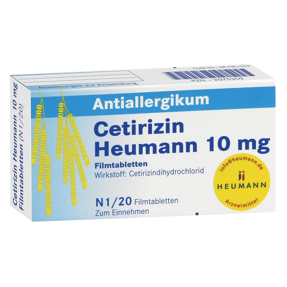 CETIRIZIN Heumann 10 mg Filmtabletten
