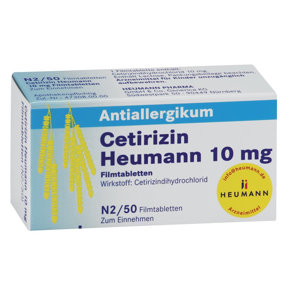 CETIRIZIN Heumann 10 mg Filmtabletten