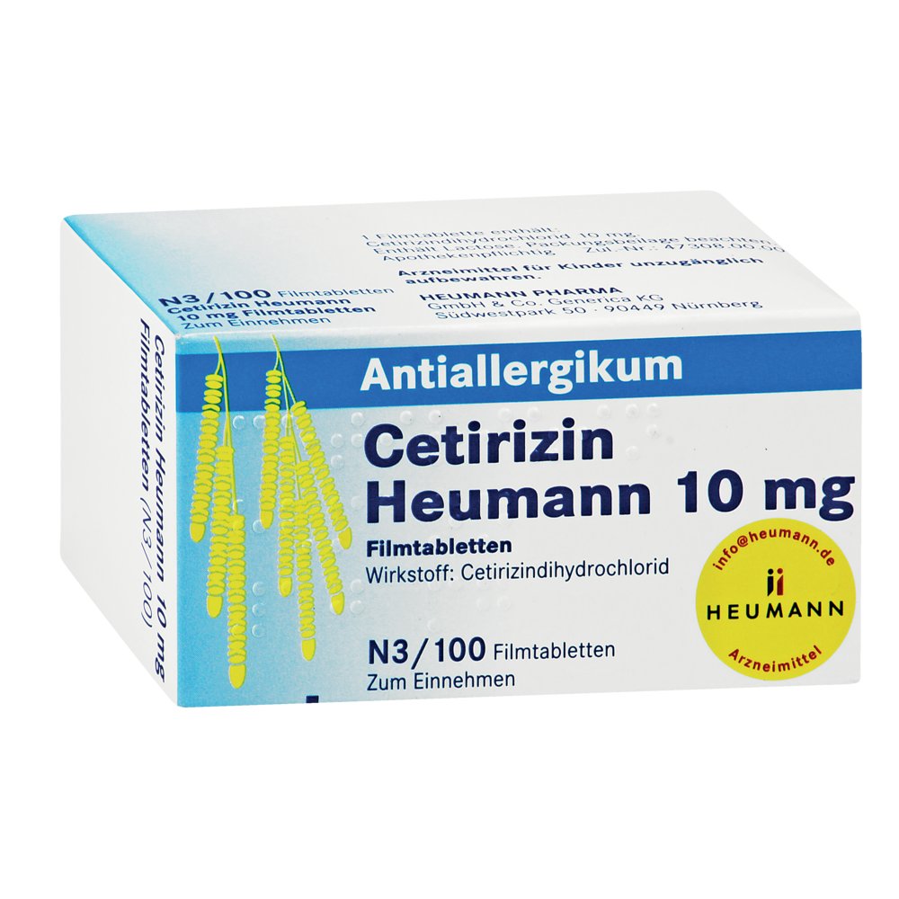 CETIRIZIN Heumann 10 mg Filmtabletten