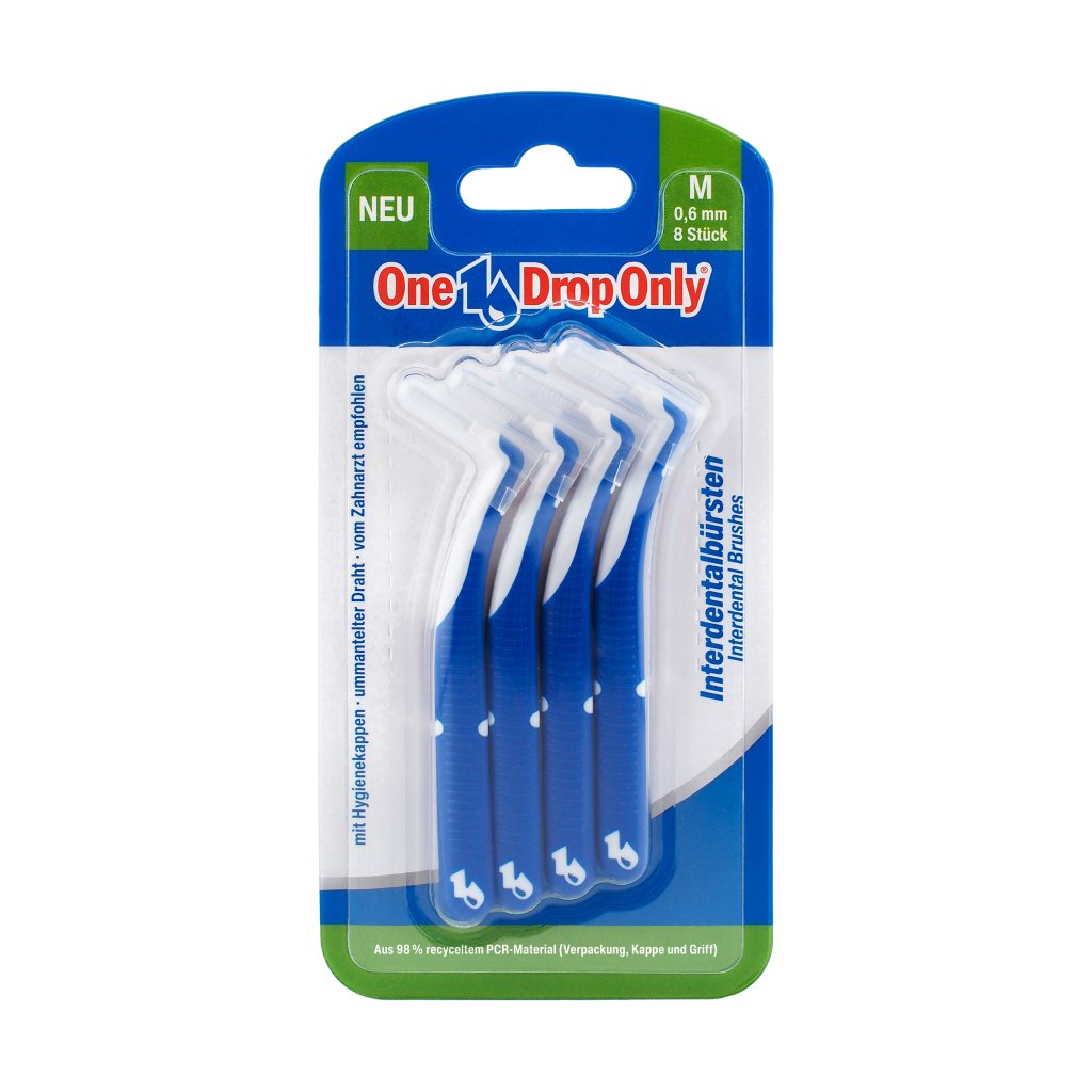 ONE DROP Only Interdentalbürsten M 0,6 mm blau