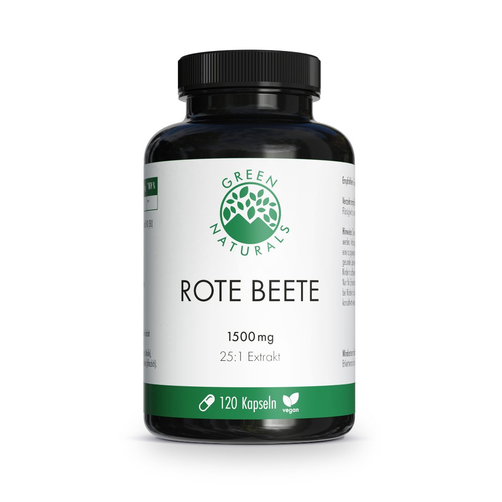 GREEN NATURALS rote Beete 1500 mg Kapseln hochdos.