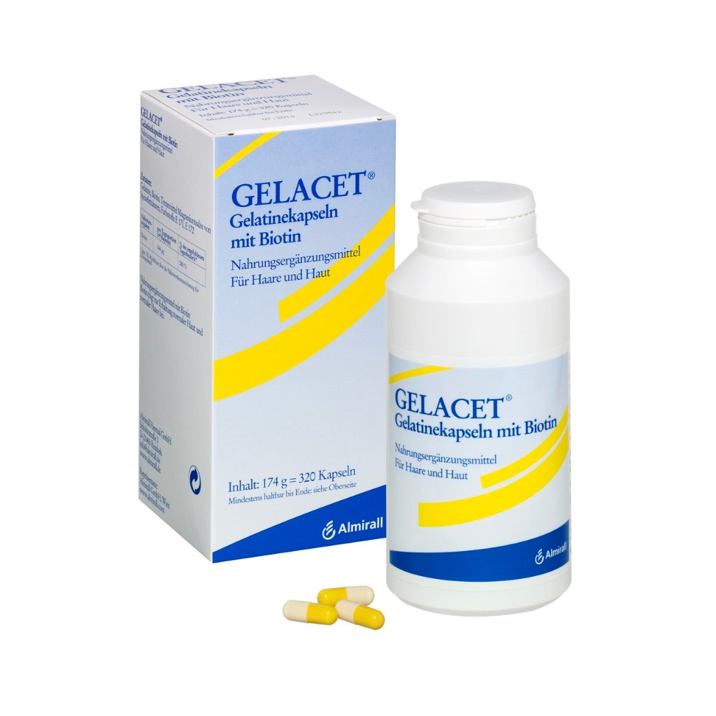 Gelacet Nahrungsergänzungsmittel m. Biotin für Haut und Haar