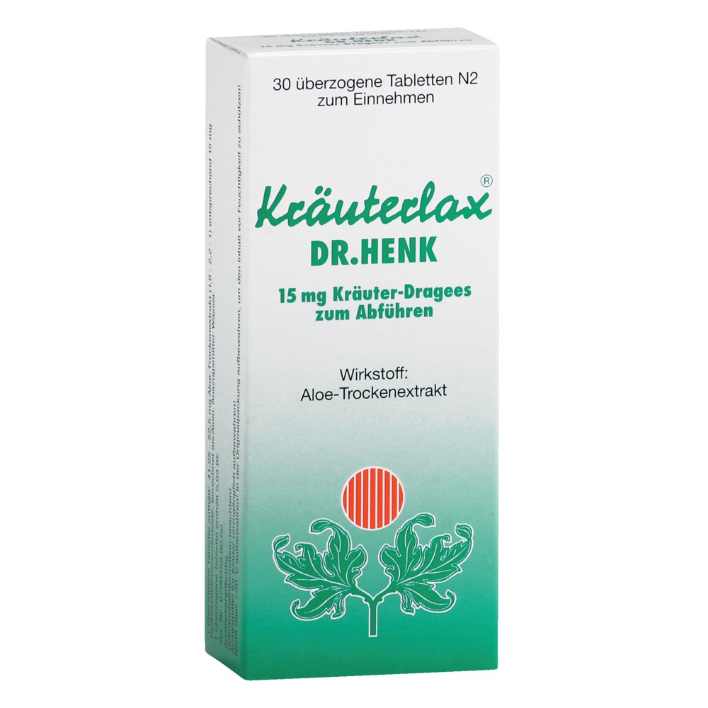 KRÄUTERLAX Dr.Henk 15 mg Kräuterdrag.z.Abführen