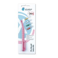 MIRADENT Interd.Pic-Brush Intro Kit 1H+4B.tra.pink