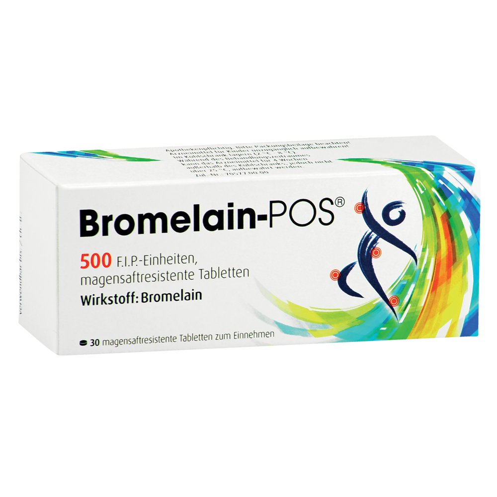 BROMELAIN POS magensaftresistente Tabletten