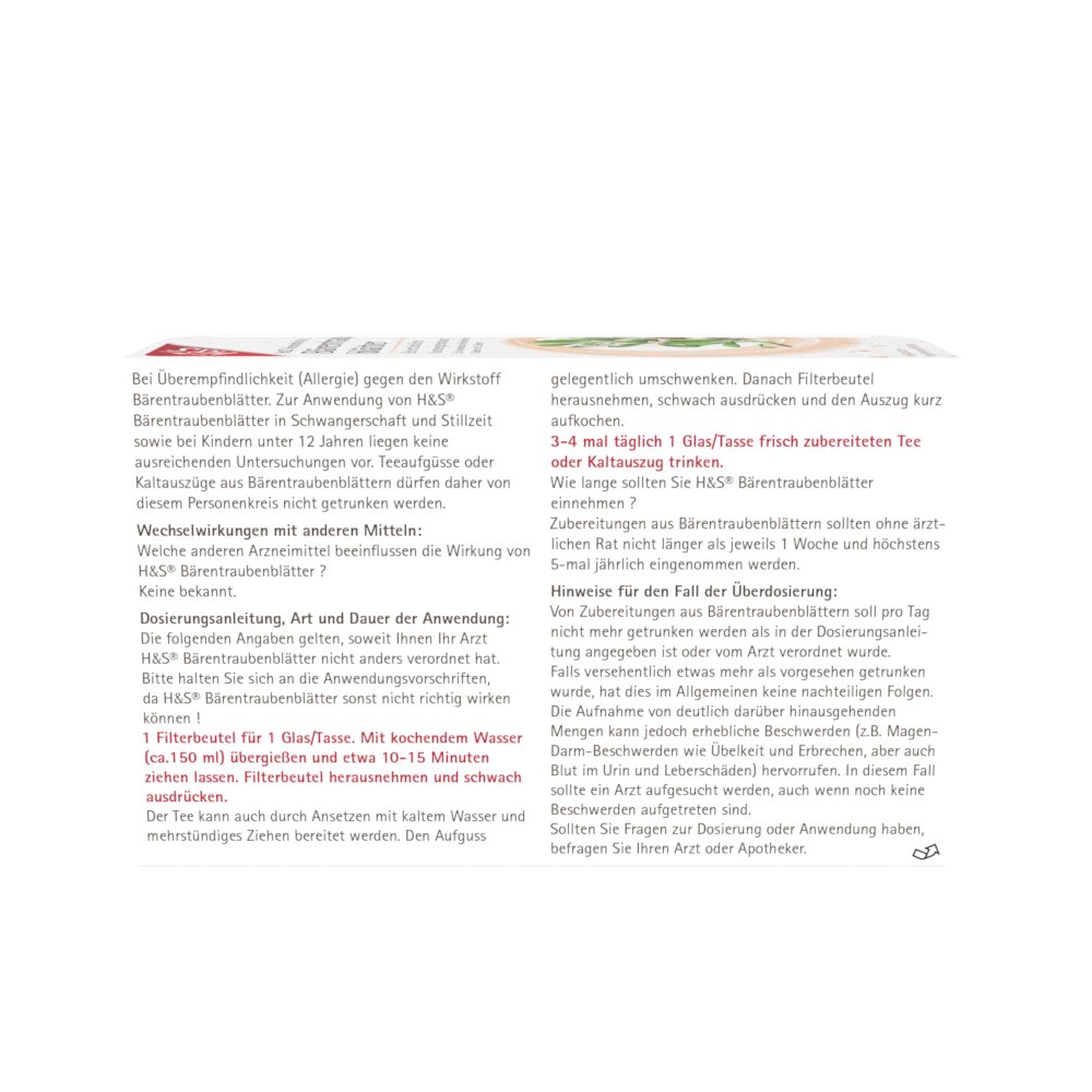 H&S Bärentraubenblätter (AP)