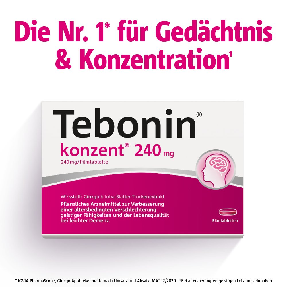 Tebonin® konzent® 240 mg Filmtabletten 80 Stück