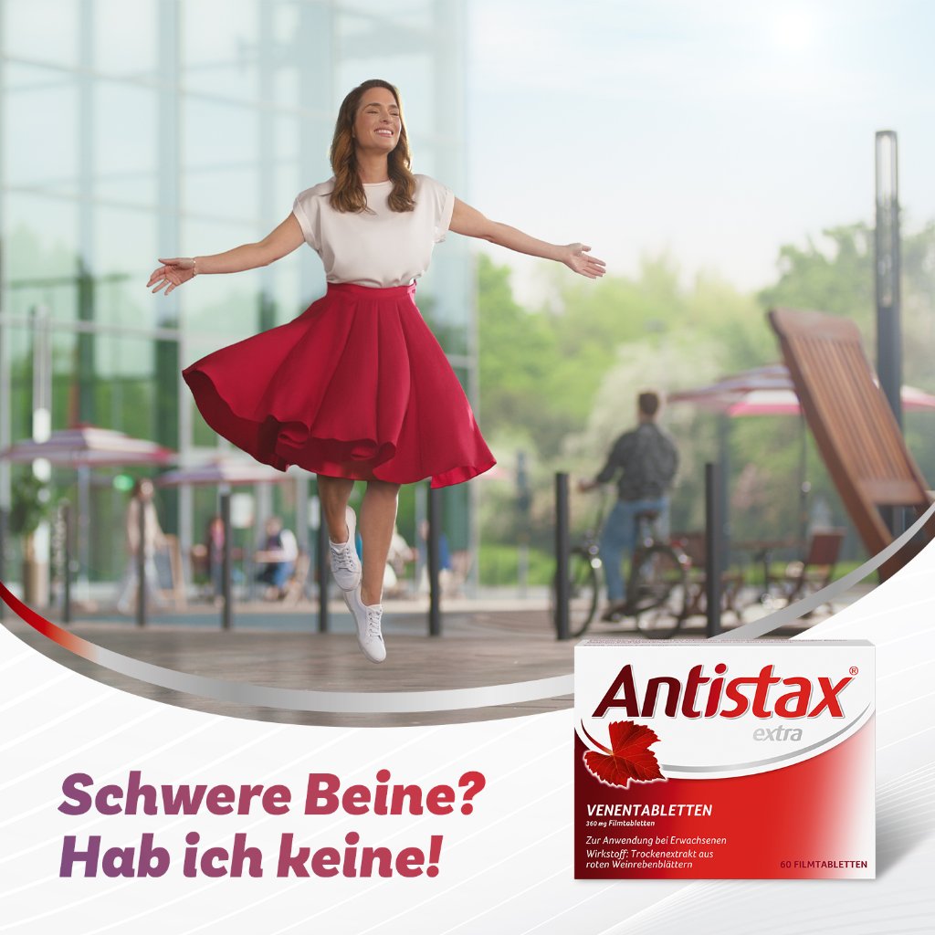 Antistax® extra Venentabletten, bei müden, schweren Beinen, Venenschwäche & Krampfadern