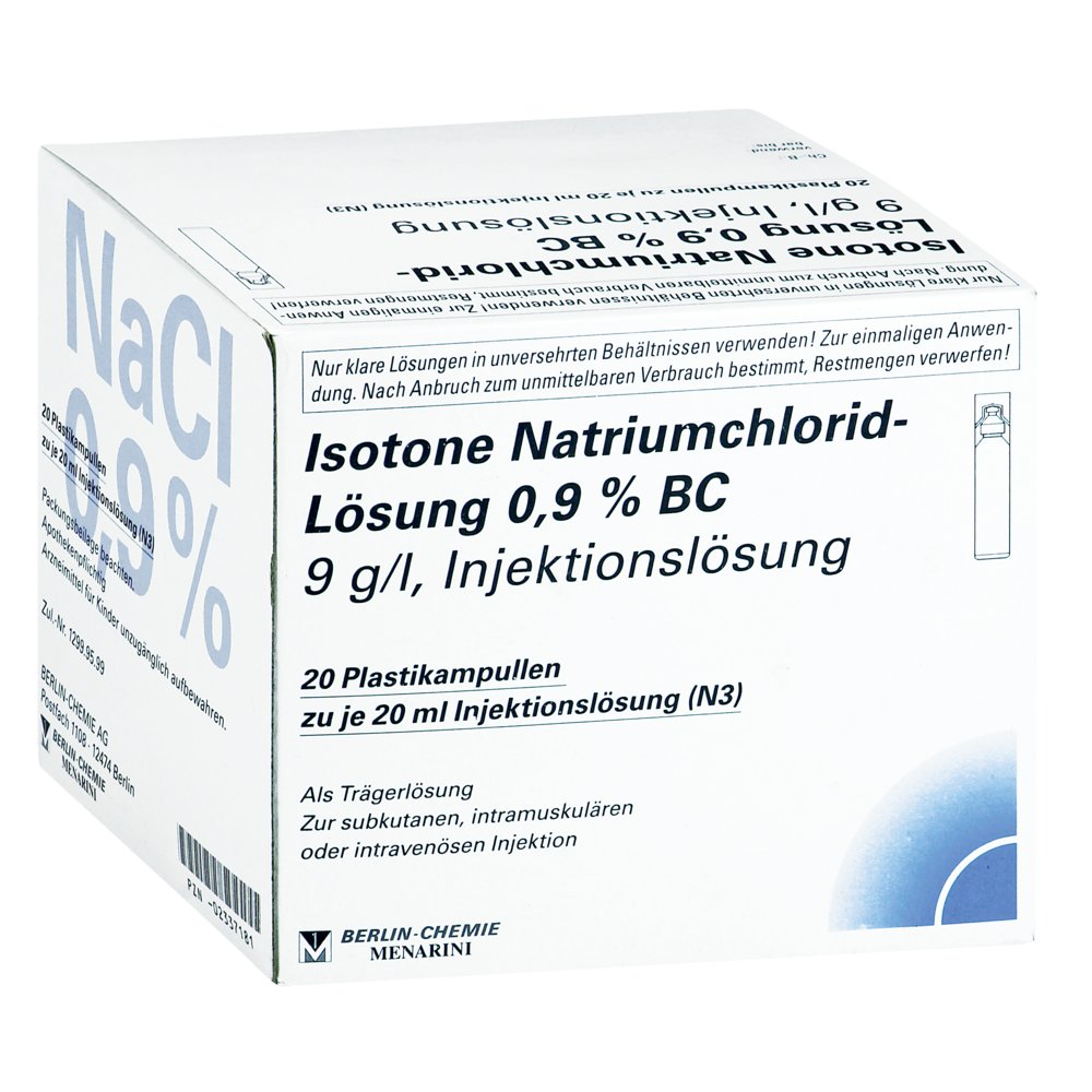 ISOTONE NaCl Lösung 0,9% BC Plast.Amp.Inj.-Lsg.