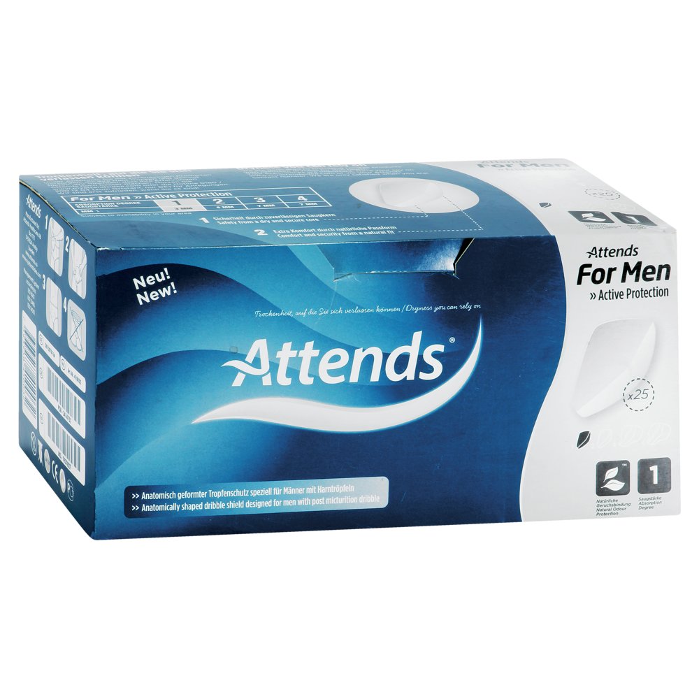 ATTENDS for men Shield 1 Box