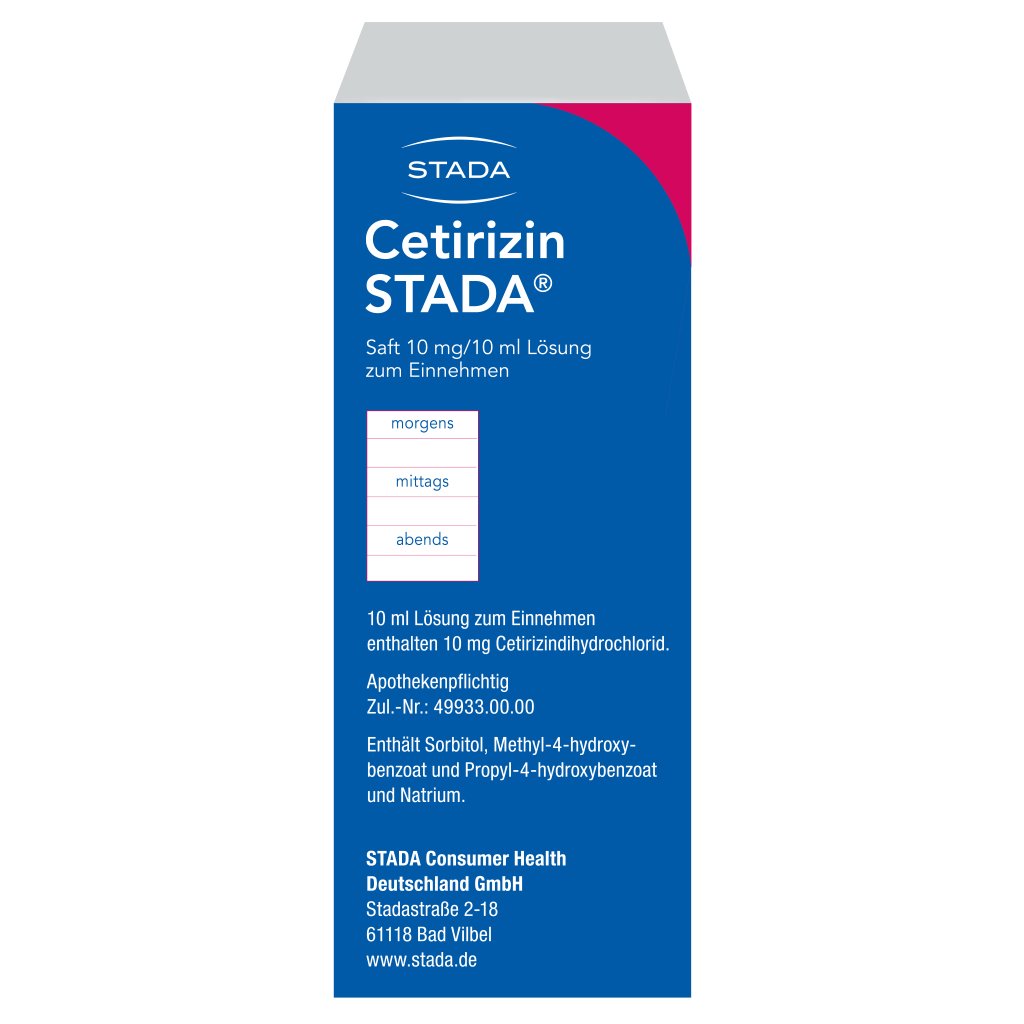CETIRIZIN STADA Saft 10 mg/10 ml