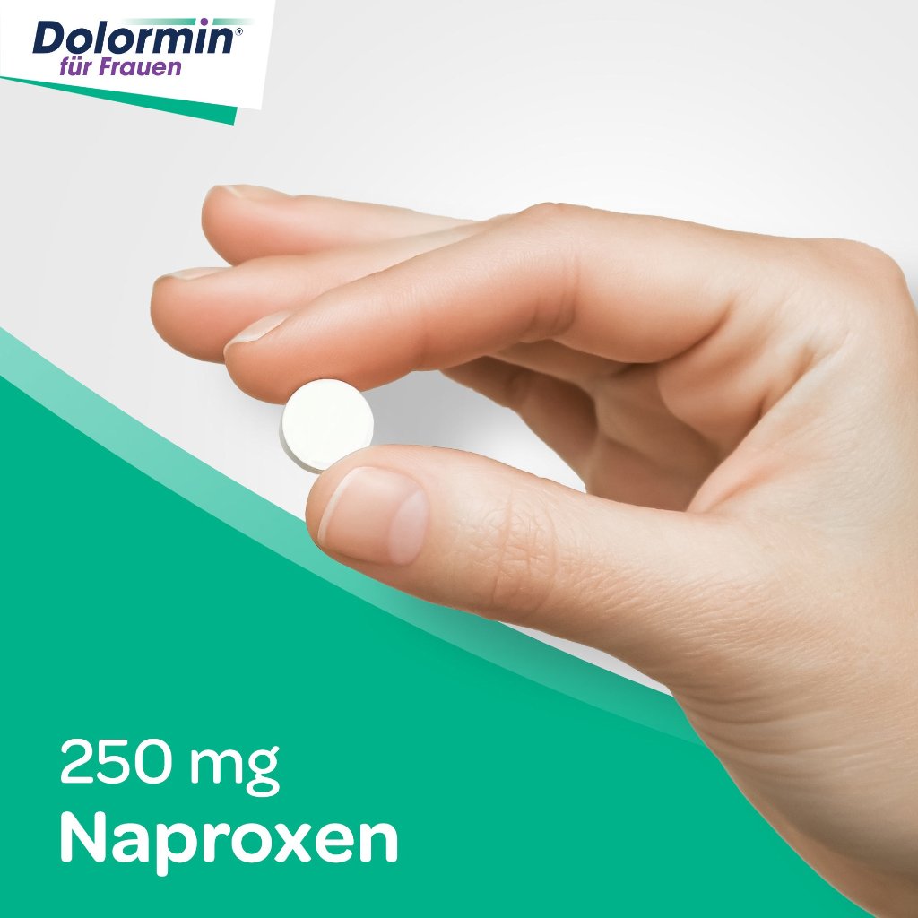 Dolormin® für Frauen bei Menstruationsbeschwerden mit Naproxen