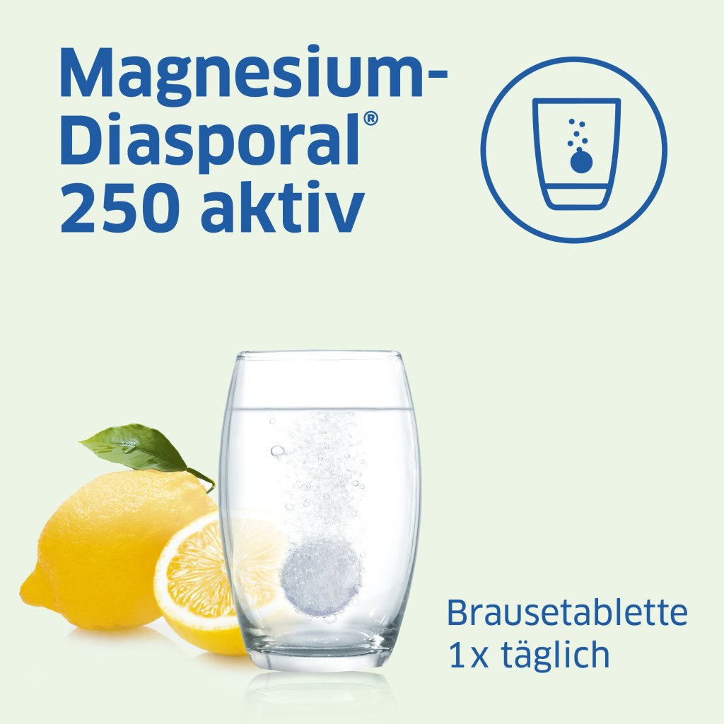 Magnesium-Diasporal® 250 aktiv Brausetabletten, 20 Stück